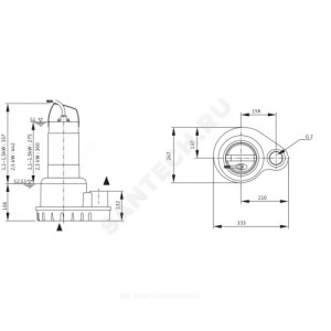 Насос дренажный PADUS UNI M05/M15-523/P Wilo 6084806