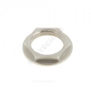 Контргайка латунь никель реборда Ду 15 (1/2") ВР Китай