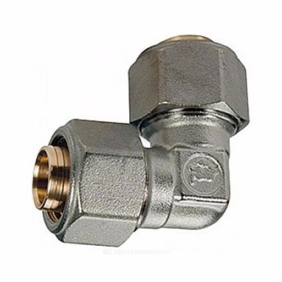 Угольник МП латунь обжим Дн 18х90гр R561AM Giacomini R561MX052