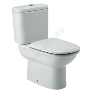 Унитаз без бачка Giralda белый горизонт/выпуск без сиденья Roca 342466000