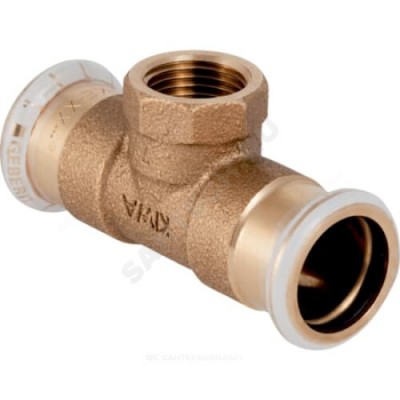 Тройник бронза Дн 35х1/2"х35 пресс/ВР Mapress Geberit 61362