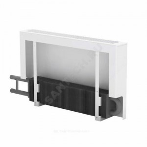 Конвектор настенный концевой Универсал ТБ КСК 20 (малой глубины) 0.4кВт з/у однотр с т/клапаном (пр) Danfoss 013G1813 бок/п под приварку лев ТЗПО