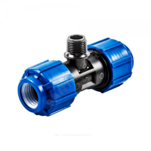 Тройник компрессионный ПЭ НР Дн 110х3"х110 1133520