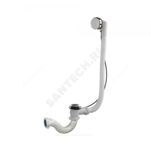 Слив-перелив для ванны трубный полуавтоматический (тросик) 1 1/2"x40 слив клапан, пробка D=45мм Орио А-2308