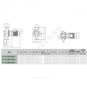 Насос ин-лайн с сухим ротором CP 40/2700 T-IE3 DAB 60179896