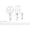 Термоманометр ТМТБ-31Р.1 радиальный Дк80 1,0МПа L=46мм G1/2" 120С Росма 00000002331