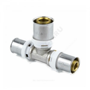 Тройник переходной МП латунь никель пресс Дн 16х20х16 ГОСТ 32415-2013 8010 Aquasfera 8010-01
