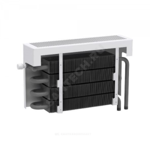 Конвектор настенный концевой Универсал СУПЕР НП КСК 20 3.529кВт двухтр с т/клапаном (угл) Danfoss 013G2152 ниж/п НР 3/4" лев ТЗПО