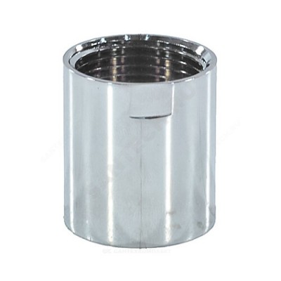 Муфта латунь хром Ду 25 (1") для полотенцесушителя ВР