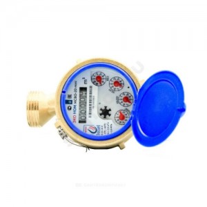 Счётчик х/в крыльчатый одноструйный Ду 20 Ру16 40С L=130мм резьба В/К ЭКО НОМ МСВО20-002 mini