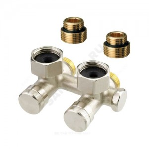 Узел нижнего подключения RLV-K Ду 15 Ру10 1/2"x3/4"ЕК угловой Danfoss 003L0282