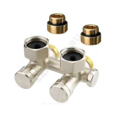 Узел нижнего подключения RLV-K Ду 15 Ру10 1/2"x3/4"ЕК угловой Danfoss 003L0282