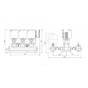 Установка повышения давления Hydro Multi-E 3 CRE10-2 Grundfos 98486701