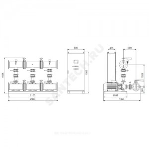 Установка пожаротушения Hydro MX-A 2/1 NB80-160/167 Grundfos 99788962