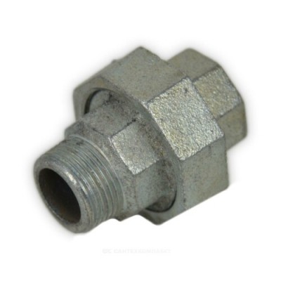 Соединитель прямой американка чугун оц Ду 25 (1") ВР/НР Fittex