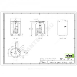 Бойлер косвенного нагрева 120 л AC 120/1_B Reflex 7850100