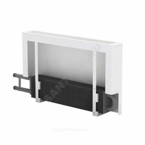 Конвектор настенный концевой Универсал ТБ КСК 20 (малой глубины) 0.4кВт з/у однотр с т/клапаном (пр) Danfoss 013G1813 бок/п НР 3/4" лев ТЗПО