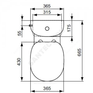 Сиденье для унитаза Connect дюропласт Ideal Standard E712801