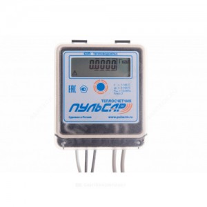 Теплосчетчик ультразвуковой Пульсар подача Ду 25 Ру16 3,5м3/ч L=160мм RS485 Б/К 105С резьба Тепловодохран