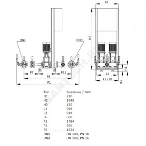 Установка пожаротушения CO-2 HELIX V 1602/SK-FFS-EB-R Wilo 2898403
