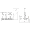 Установка повышения давления Hydro MPC-E 4 CRE32-2 Grundfos 99208306