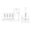 Установка повышения давления Hydro MPC-E 4 CRE32-2 Grundfos 99208306