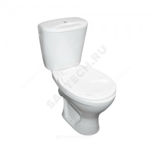 Унитаз-компакт Оптима эконом белый боковой подвод косой выпуск 1/реж полипропилен Лобненский стройфарфор