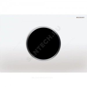 Система управления смывом для унитаза Sigma 10 ик-датчик белый/хром матовый подключение к сети Geberit 115.907.KL.1