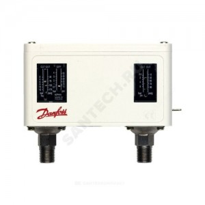 Реле давления сдвоенное KP 44 2-12 2х1/4" Danfoss 060-001366