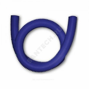 Шланг гофрированный ПЭ для PE-X Дн 25 для трубы Дн 16 синий бухта 50м Санпласт
