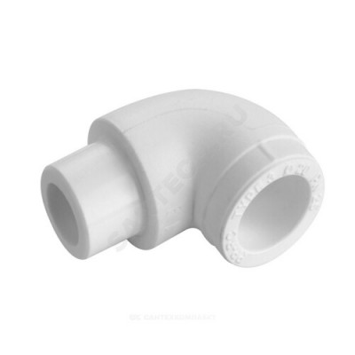 Угольник PP-R белый внутр/наруж пайка Дн 32х90гр Ру25 RTP (РосТурПласт) 19771