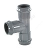Тройник НПВХ серый SDR26 Дн 110х110х90гр Ру10 раструбный напорный в/к Aquaviva AQV104110