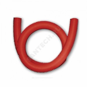 Шланг гофрированный ПЭ для PE-X Дн 25 для трубы Дн 16 красный бухта 50м Санпласт