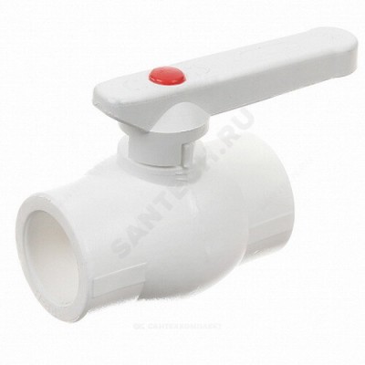 Кран PP-R шаровой белый внутренняя пайка Дн 63 OPTIMA VALFEX VALF 10145063