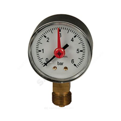 Манометр R225I радиальный Дк50мм 0-6 бар G3/8" Giacomini R225IY010