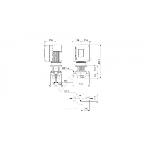 Насос ин-лайн с сухим ротором TPE 40-270/2 A-F-A-BQBE 3х400В/50 Гц Grundfos 99222385
