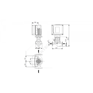 Насос ин-лайн с сухим ротором TPE 40-50/2-A-F-A-BQBE PN6/10 1х200-240В/50 Гц Grundfos 99222386