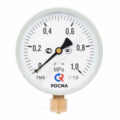 Манометр ТМ-510Р.00 (М2) радиальный Дк100мм 0-4 МПа G1/2" Росма 00000007185