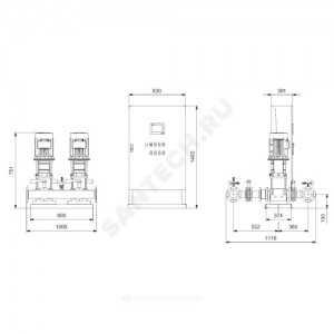 Установка пожаротушения Hydro MX-V 1/1 CR15-1 Grundfos 99788979