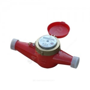 Счётчик г/в и х/в крыльчатый многоструйный Ду 15 Ру16 120С L=165мм резьба Б/К 1,5 м3/ч Пульсар М Тепловодохран