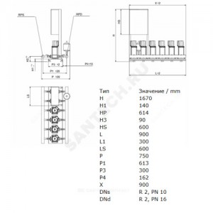 Установка повышения давления COR-3 MVIS 407/SKw-EB-R Wilo 2897561
