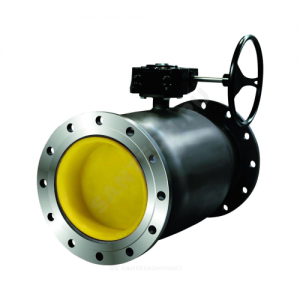 Кран шаровой сталь КШ.Ц.Ф.Р Ду 400 Ру16 фл с редуктором LD КШ.Ц.Ф.Р.400/305.016.Н/П.02