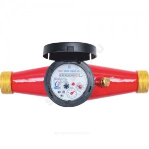 Счётчик г/в и х/в крыльчатый многоструйный Ду 25 Ру16 90С L=260мм резьба В/К ЭКО НОМ СВДЛ25-003