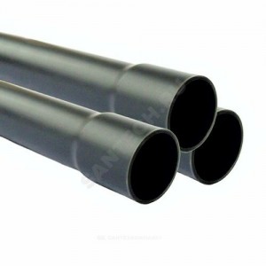 Труба НПВХ 100 серая под клеевое соед SDR21 Дн 25х1,6 Ру10 раструбная напорная L=3м Aquaviva