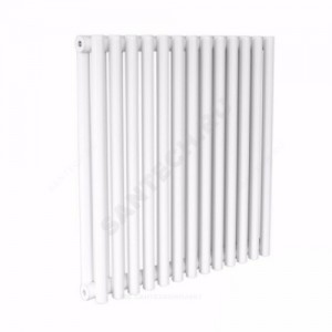 Радиатор трубчатый Гармония 2-2000 4 секции с т/клапаном с нижней подводкой ВР G 1/2" RAL 9016 (Белый) КЗТО