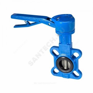 Затвор дисковый поворотный чугун VFY-LH(SYLAX) Ду 100 Ру16 межфл с рукояткой диск чугун манжета EPDM Danfoss 065B7370