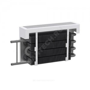 Конвектор настенный концевой Универсал СУПЕР КСК 20 ПАДП(Д) 1.2кВт з/у однотр с т/клапаном (пр) Danfoss 013G1813 бок/п НР 3/4" лев ТЗПО