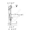 Инсталляция для подвесного унитаза Duofix без кнопки смыва для инвалидов Geberit 111.375.00.5
