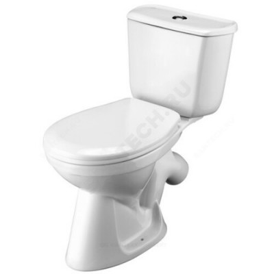 Унитаз-компакт Бриз белый нижний подвод косой выпуск 1/реж полипропилен Santek 1.WH20.2.569
