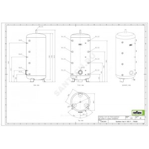 Буфер накопительный 1000 л H 1000/R Reflex 7784205